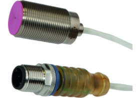 Czujnik indukcyjny M18x1 dł: 31mm zabudowany Sn: 5mm 10-30V DC 0-230C PNP NO złącze M12 3pin 5m IP50 IB18012T