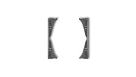 Mini Ramka Pośrednia Do Gniazd Podwójnych Grafitowa 11Mrp-2