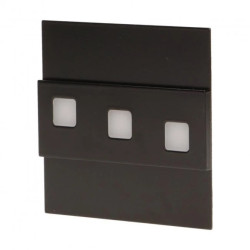 Oprawa schodowa LEPUS LED 12W 6000K 100lm czarna OR-OS-1531L6/B