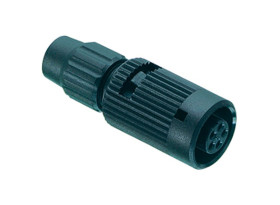 Złącze wielostykowe przemysłowe 7-pinowe Subminiaturowe Montaż na kablu Gniazdo binder