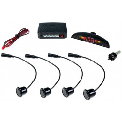 Czujnik Cofania BS512-4 czarne - regulowane, wyświetlacz LED, HANTOM