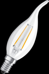 4058075436640 LED candle STAR E14, 2,5 W, 250 lm, 2700 K, filament