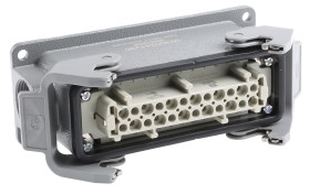 Wzmocnione złącze zasilania 24-pinowe HARTING 16A 500 V Żeński PG21