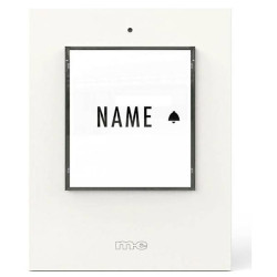 m-e 41430 Bell Button Backlit Incl. Nameplate White for 1-Family House