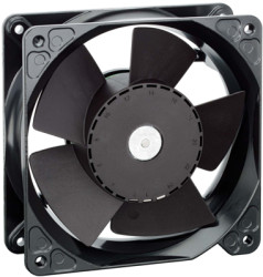 DC axial fan, 24 V, 119 x 119 x 38 mm, 440 m³/h, 73 dB, ball bearing, ebm-papst 4114 NH6