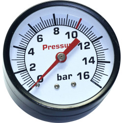 Aerotec 9052071 Manometer 63mm 16 bar Axial Connection 1/4&quot; AG