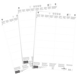 Durable 102202 Label Refill Sheets 100x38mm 240Pieces Professional Use