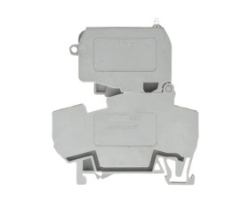 Złączka bezpiecznikowa 4mm2 szary 10A G 5x 20mm DIN 35mm 281-611/281-417