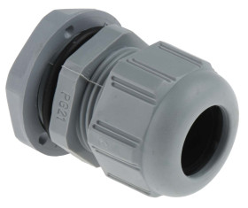 Dławnica kablowa gwint PG21 Poliamid min. średnica kabla 12mm max. średnica kabla 18mm +80°C IP68
