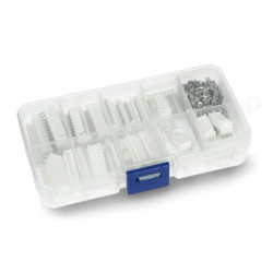 Zestaw złącz JST XH2.54 6/7/8/9/10 pin 2,54mm (męskie+żeńskie) i pinów żeńskich do obudowy gniazda - 260szt.