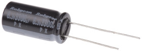 Kondensator 3300μF 6.3V dc Radialny, Otwór przelotowy Rubycon roztaw: 5mm 10 (Dia.) x 20mm