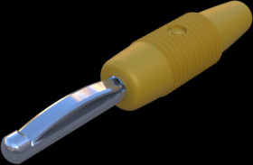 4 mm plug, screw connection, 1.5 mm², CAT O, yellow, 930046103