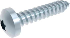 Pan head screw, TX, Ø 4.8 mm, 13 mm, steel, galvanized, DIN 7981/ISO 7049, BYB-3-14H5826