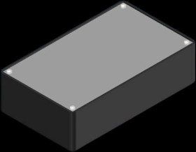ABS enclosure, (L x W x H) 160 x 95 x 45 mm, black (RAL 9004), COFFER A/7.9