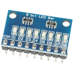 Moduł z 8 diodami LED czerwone wspólna anoda