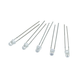 Dioda LED 3mm czerwona clear - 5szt.