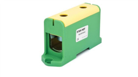 Złączka Szynowa Gwintowa Al/Cu 240Mm2 Zielono-Żółta Wlz-35P/240Z