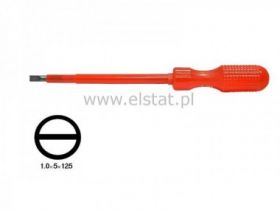 Wkrętak płaski izolowany 5x125mm 1000V