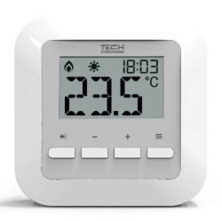 TECH ST-295 V2 - Regulator pokojowy bezprzewodowy dwustanowy biały
