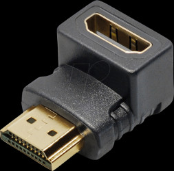 C 201 Adapter, HDMI connector/socket, 90°