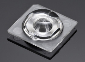 Soczewka LED szerokokątna 13.9 x 13.9 x 4.6mm, do użytku z Cree XP-G2, Cree XT-E, Lumileds LUXEON R, Nichia NVSxx19A,
