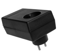 Z-27 Obudowa z tworzywa Z27 wymiary: 120x70x45mm - obudowa zasilacza z gniazdem i wtykiem - czarna - polistyren