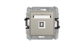 Icon Mechanizm Gniazda Pojedynczego Usb A-B 2.0 Taupe 60Igusb-3
