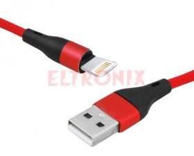 PRZEWÓD USB WTA/IPHON CZRWONY 2M LX8570R