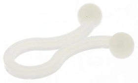 Zacisk kablowy Obejma z blokadą skrętną, 7mm, materiał: Nylon 66, 25 x 2mm, RS PRO