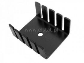 Radiator 28 x 26 x 14mm czerniony TO220