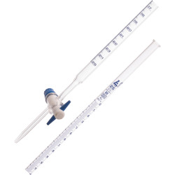 LabGlass Burettes with Straight Bore PTFE Key Stopcock 25ml Class &#x27;B&#x27;