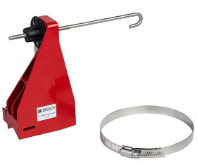 Blokada Blokada do zaworu kulowego Brady rozmiar mocowania 101.6mm Czerwony zamki: 1