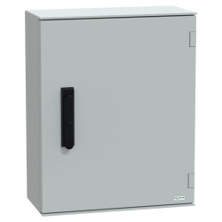 Szafka ścienna rozdzielcza 530 mm 430 mm 200mm Poliester wzmacniany włóknem szklanym Schneider Electric, z drzwiami