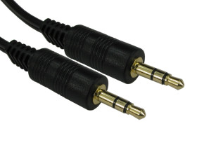 Złącze AUX złącze A: Jack stereo 3,5 mm złącze B: Jack stereo 3,5 mm długość 7.5m RS PRO Czarny rodzaj A Męskie rodzaj