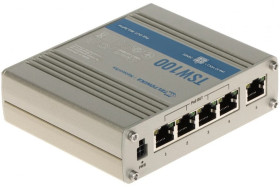 Switch przemysłowy POE 5-portowy 4xPoE TSW100