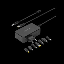 Zasilacz uniwersalny laptopa i urządzeń mobilnych wej.220-240V - wyj.3-20V PD 90W K&M / KM1450-90