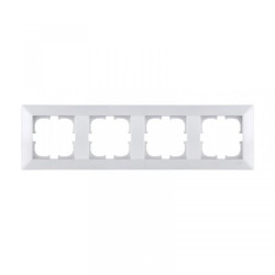 Ramka czterokrotna Exen seria Odak biała O104/01E