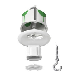 Puszka sufitowa, Multifix Air, zestaw z pokrywą chowaną i oprawką E27, IMT35022