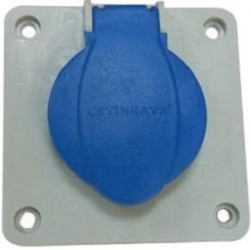 Gniazdo tablicowe 10/16A 2P+Z SCHUKO 230V niebieskie IP54