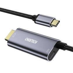 Adapter USB-C na HDMI 4K + USB-C MacBook, 1,8m CHOETECH XCH-M18GY