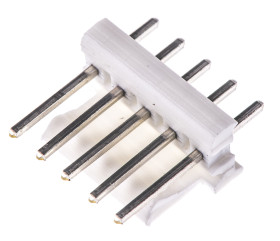 Złącze szpilkowe 5-pinowe raster: 2.54mm -rzędowe TE Connectivity Przewlekany 5.0A 250.0 V.