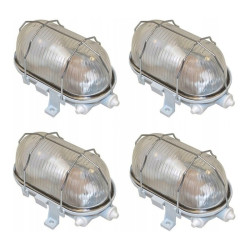 Oprawa piwniczna Radus 4 Sztuki IP54, Białe