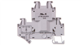 Złączka Szynowa Elementów Kontrolnych 2-Piętrowa 4-Przewodowa 2,5Mm2 Szara...