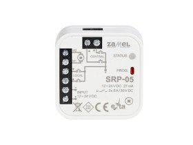 Sterownik rolet uniwersalny dopuszkowy przewodowy SRP-05/12-24V ZAMEL