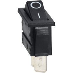 Bulgin C1300ALAAA SPST Non Illuminated Black Panel Mount Rocker Switch