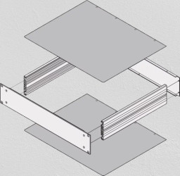 Akcesoria do obudów, 412mm x 460mm, materiał: Aluminium, nVent SCHROFF