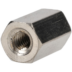 R-TECH 524423 Hex Threaded F-F Spacers Brass M4 12mm - Pack Of 25