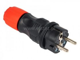 Wtyczka gumowa 16A 250V z/u IP54 WT-54