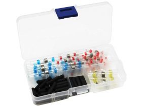 Zestaw szybkozłączek z cyną + folia termokurczliwa