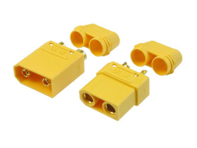 Złącze XT90H z osłonkami (komplet XT90H-M + XT90H-F + osłonki)